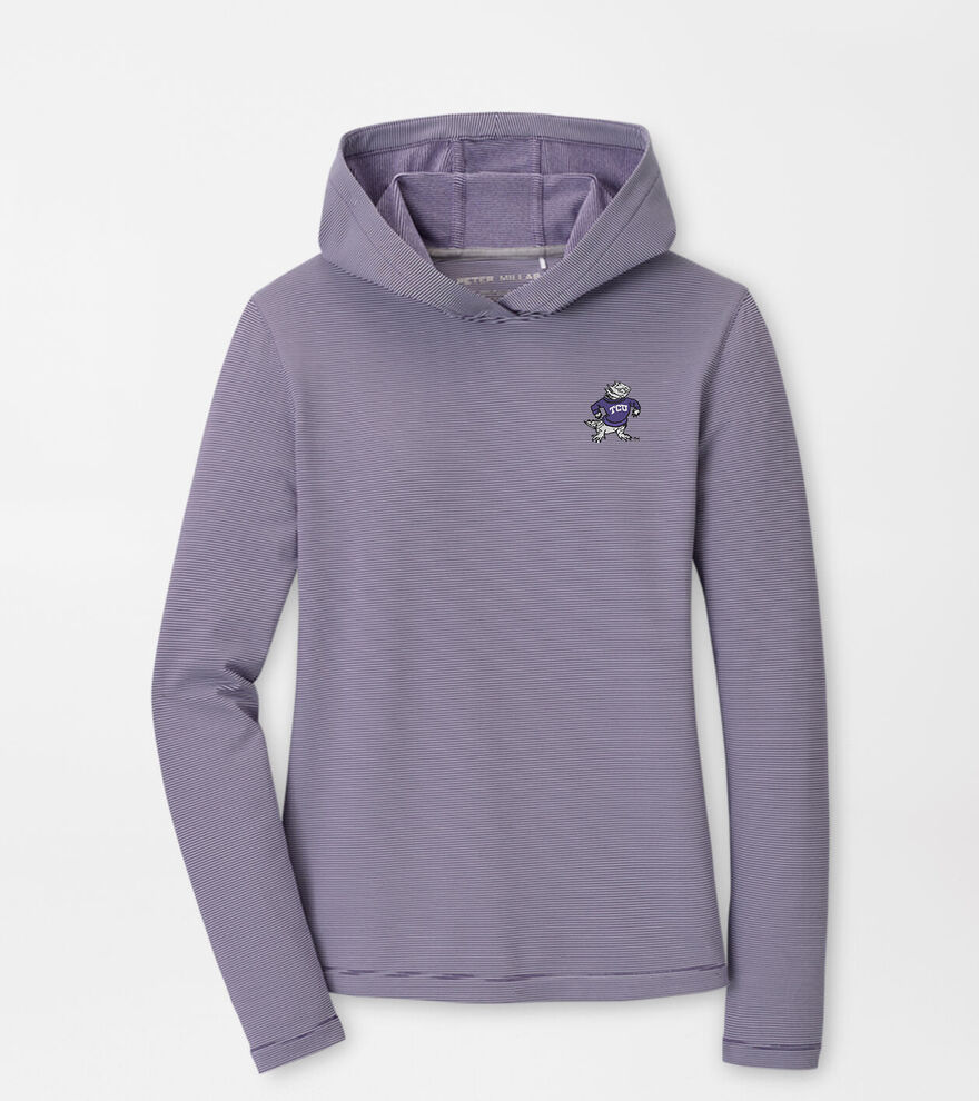 TCU Vault Women's Pine Sugar Stripe Performance Hoodie image number 1