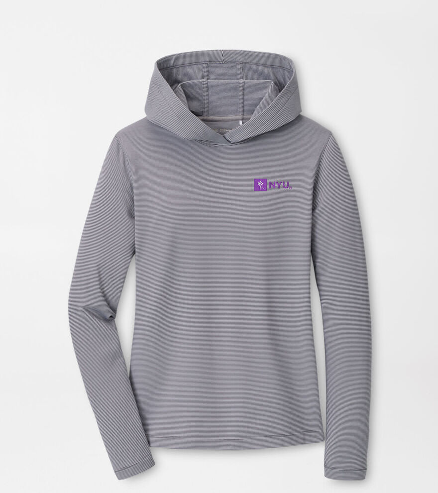 New York University Women's Pine Sugar Stripe Performance Hoodie image number 1