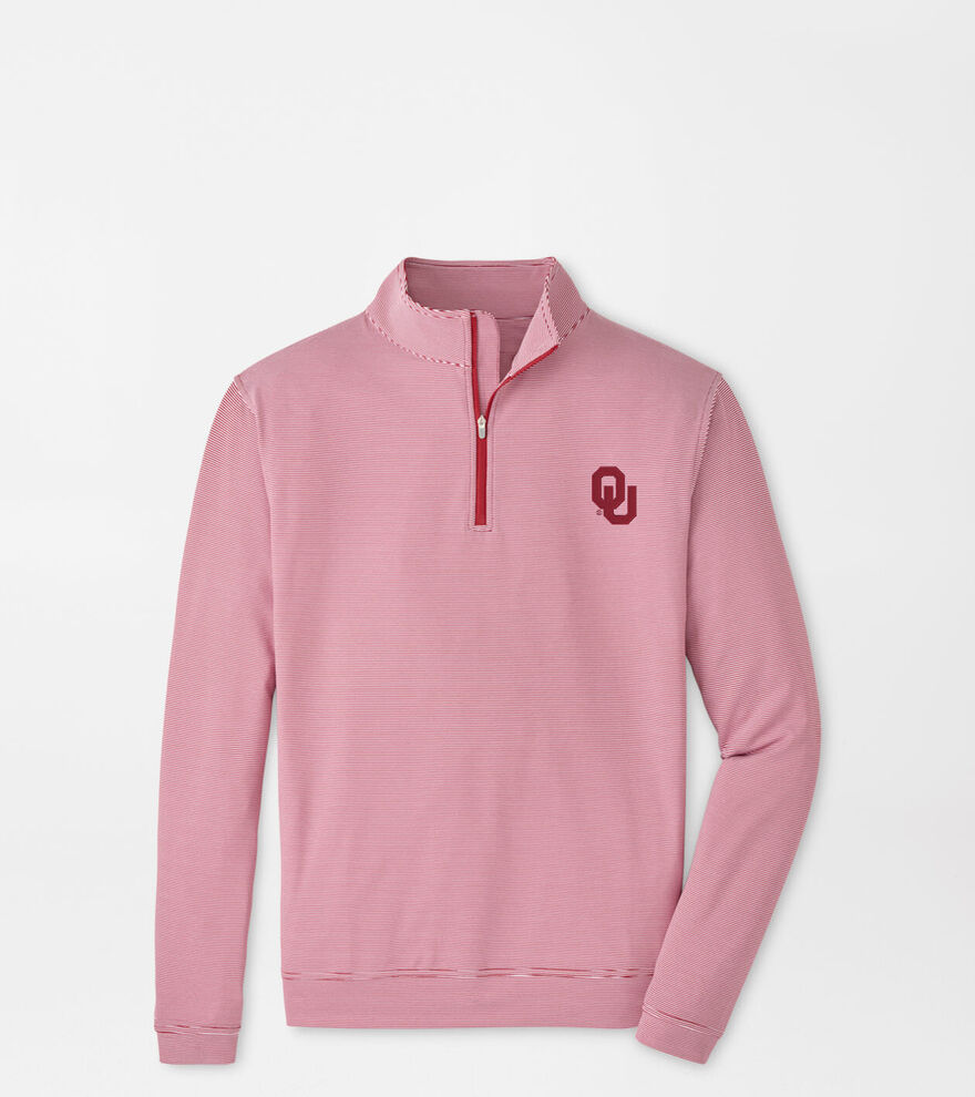 Oklahoma Perth Sugar Stripe Performance Quarter-Zip image number 1