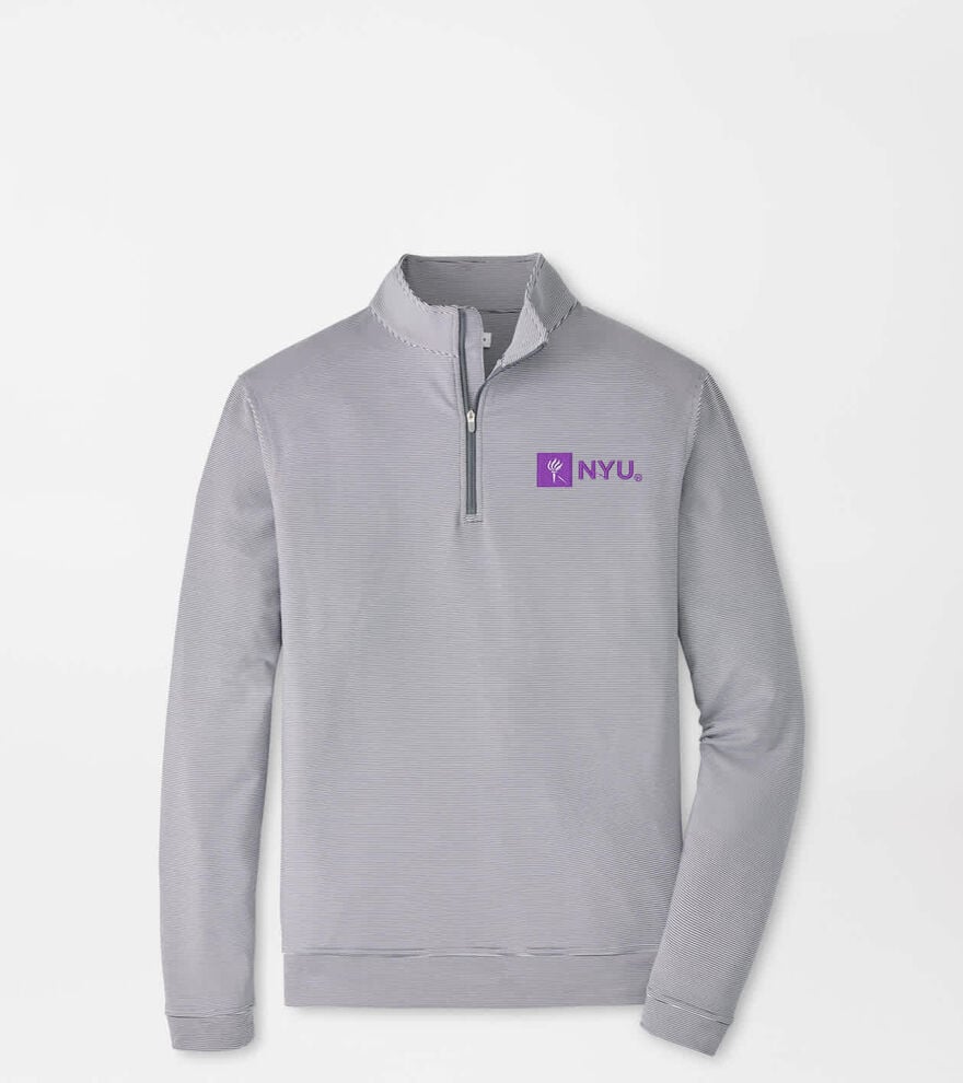 New York University Perth Sugar Stripe Performance Quarter-Zip