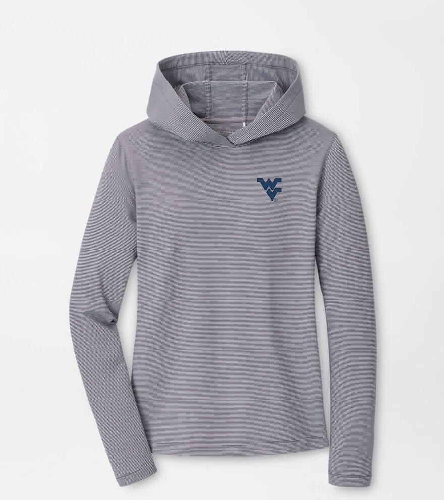 West Virginia Women's Pine Sugar Stripe Performance Hoodie