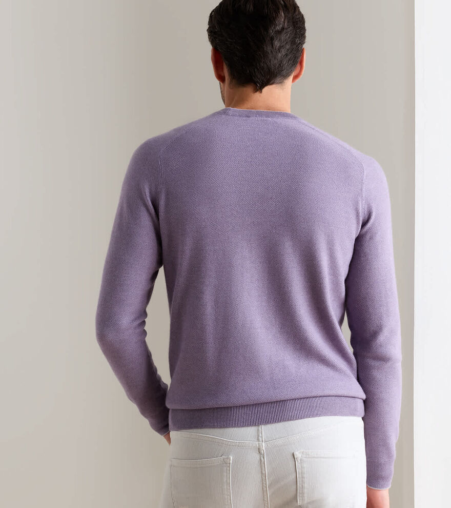 Voyager Cashmere-Silk Saddle Shoulder Crew image number 3