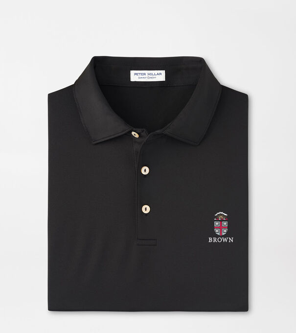 Brown University Solid Performance Jersey Polo