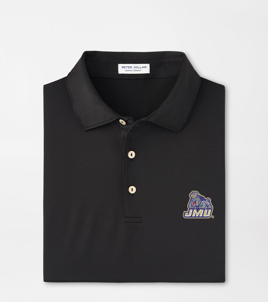 James Madison University Solid Performance Jersey Polo image number 1