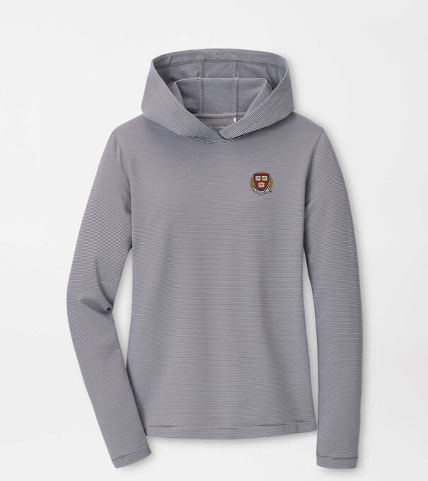 Harvard Women's Pine Sugar Stripe Performance Hoodie