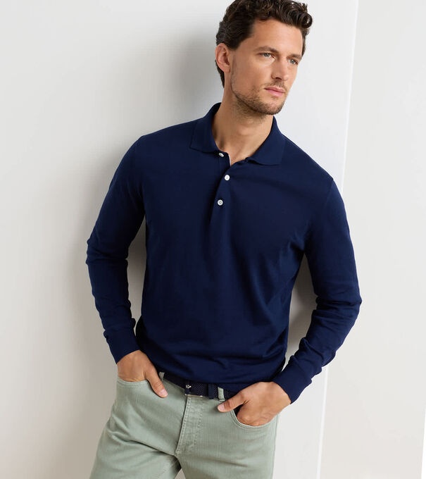 Mariner Sea Island Cotton Sweater Polo - Alternate Image 1