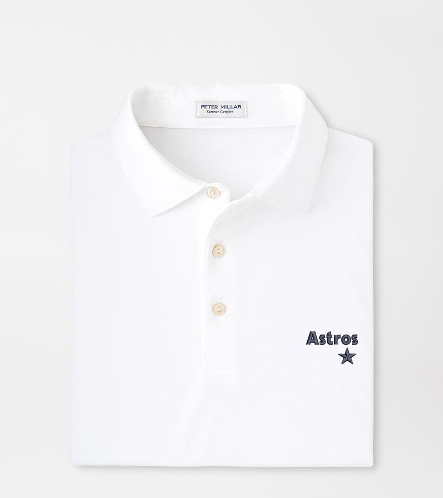 Cooperstown Houston Astros Solid Performance Jersey Polo