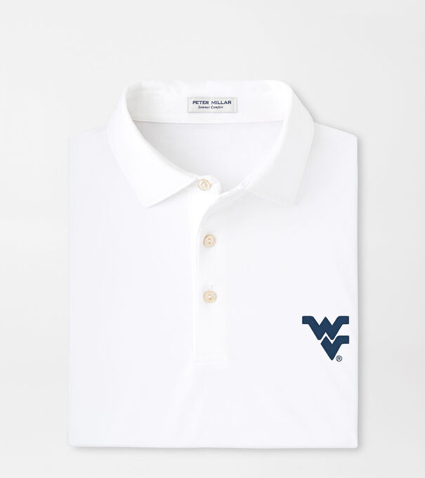 West Virginia Solid Performance Jersey Polo
