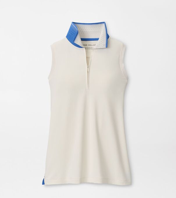 Chrissie Sleeveless Zip Polo