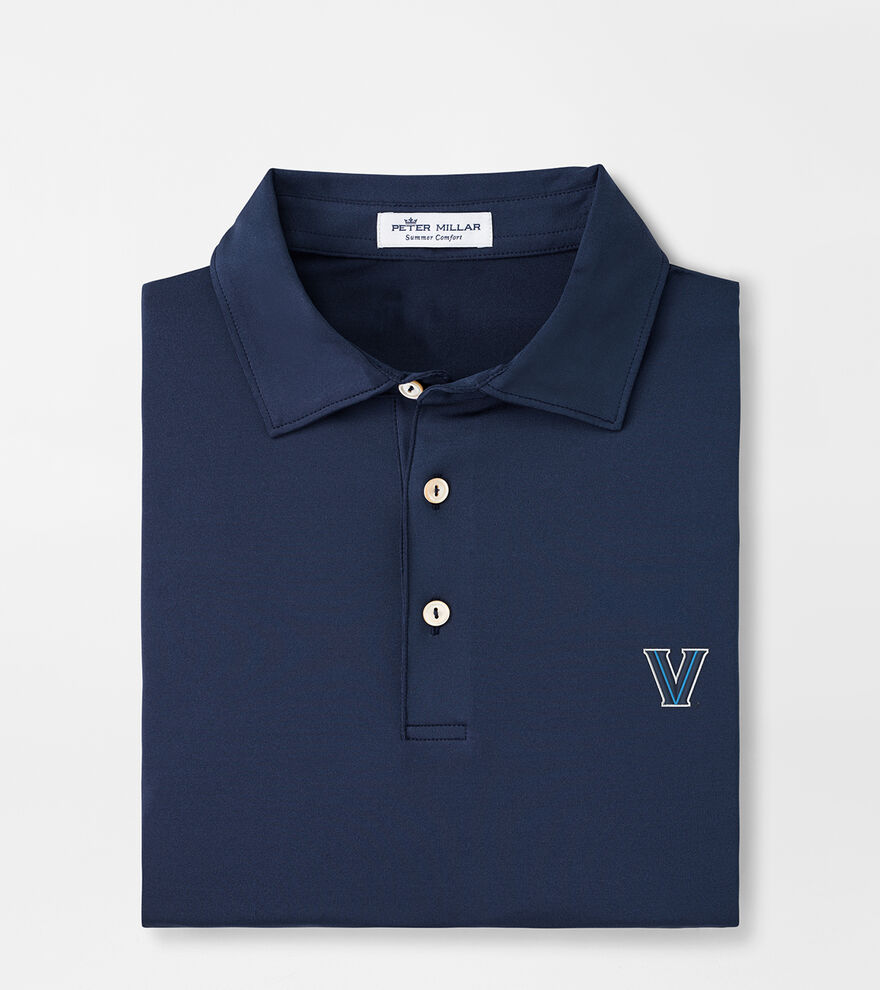 Villanova Solid Performance Jersey Polo image number 1