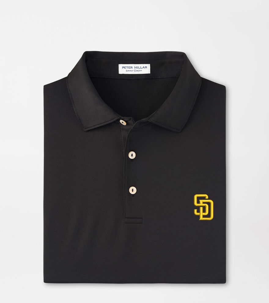San Diego Padres Solid Performance Jersey Polo image number 1