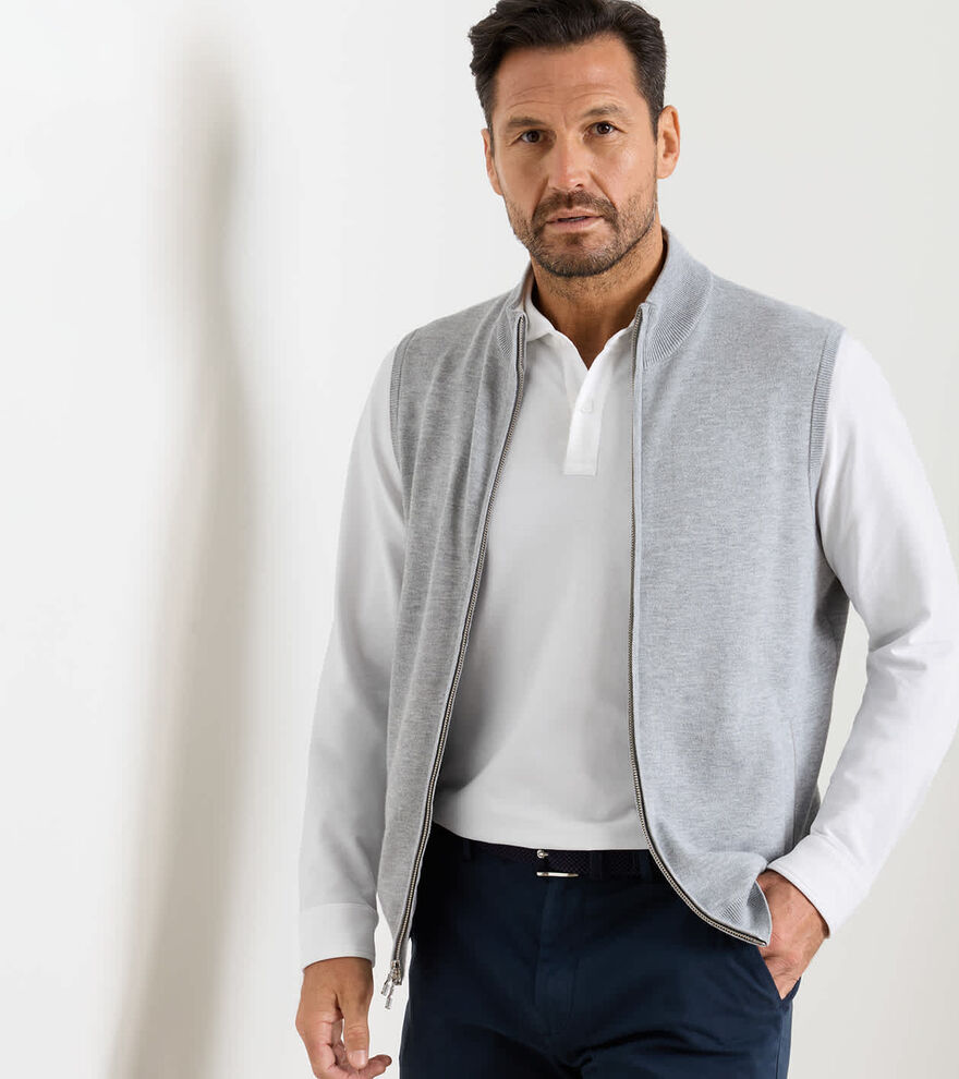 Coolspun Lite Full-Zip Sweater Vest image number 2