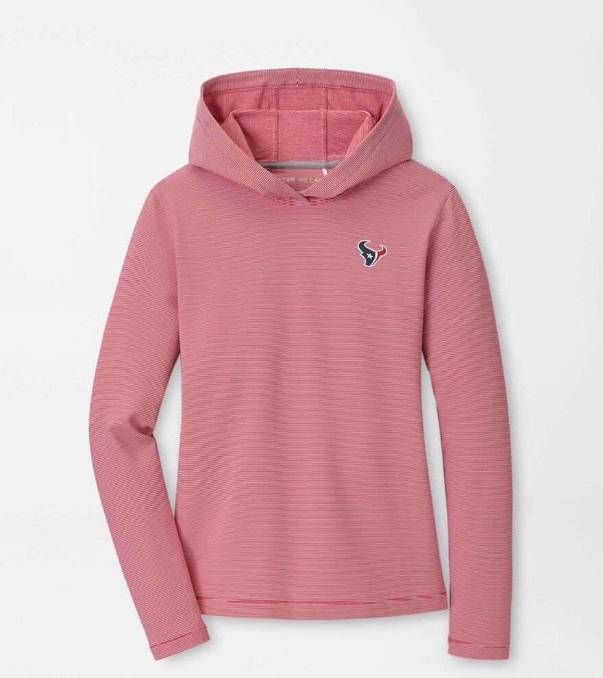 Houston Texans Women's Pine Sugar Stripe Performance Hoodie image number 1
