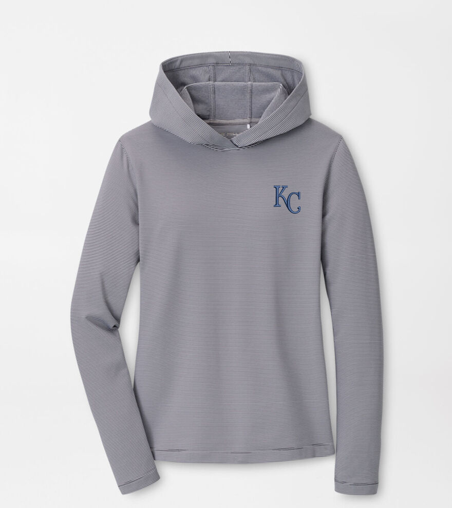 Kansas City Royals Women's Pine Sugar Stripe Performance Hoodie image number 1