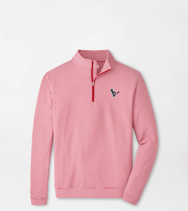 Houston Texans Perth Sugar Stripe Performance Quarter-Zip