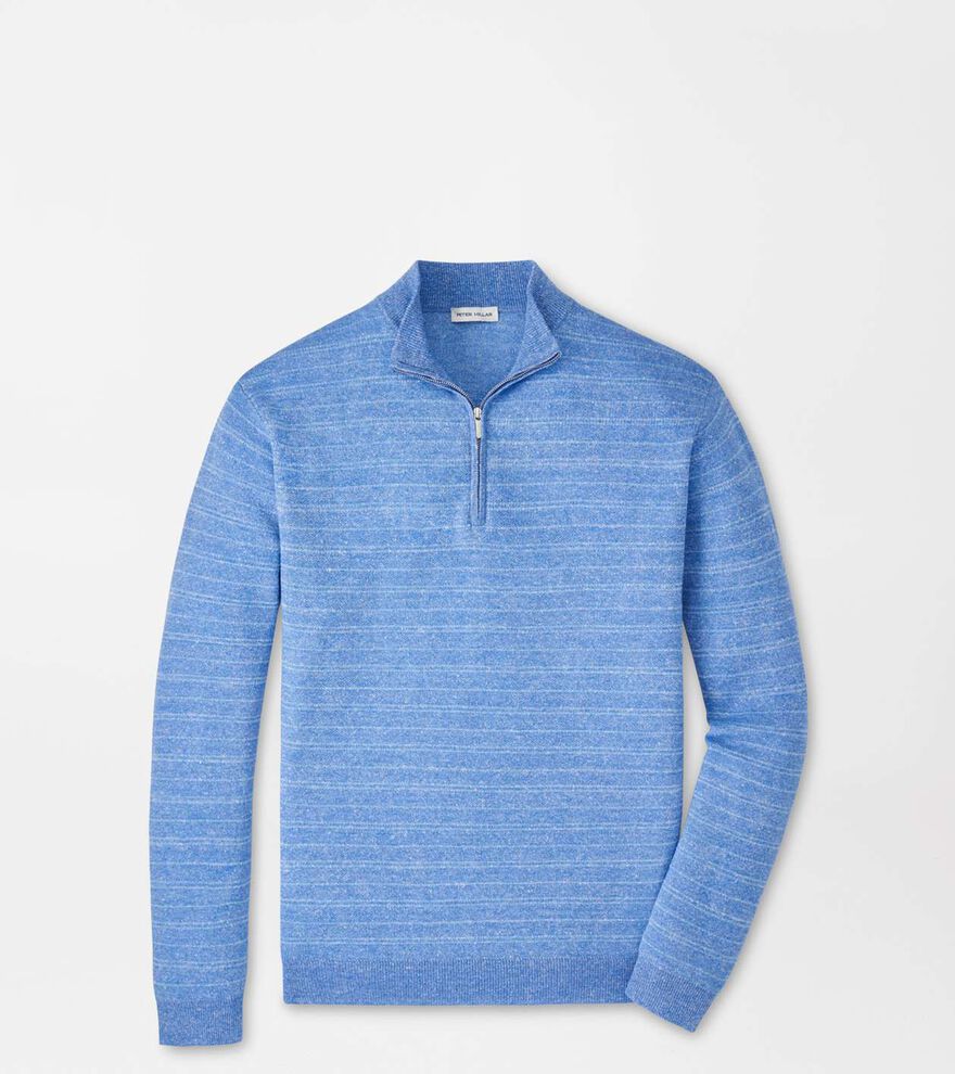 Saratoga Striped Quarter-Zip Sweater image number 1