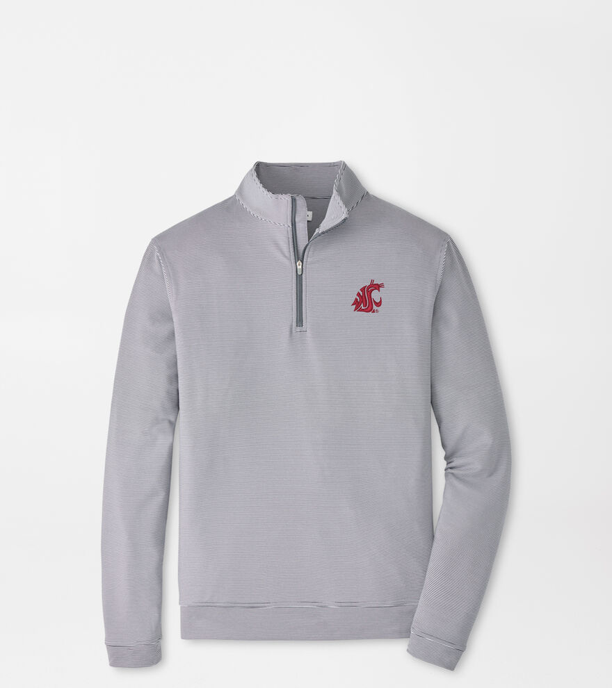 Washington State Perth Sugar Stripe Performance Quarter-Zip image number 1
