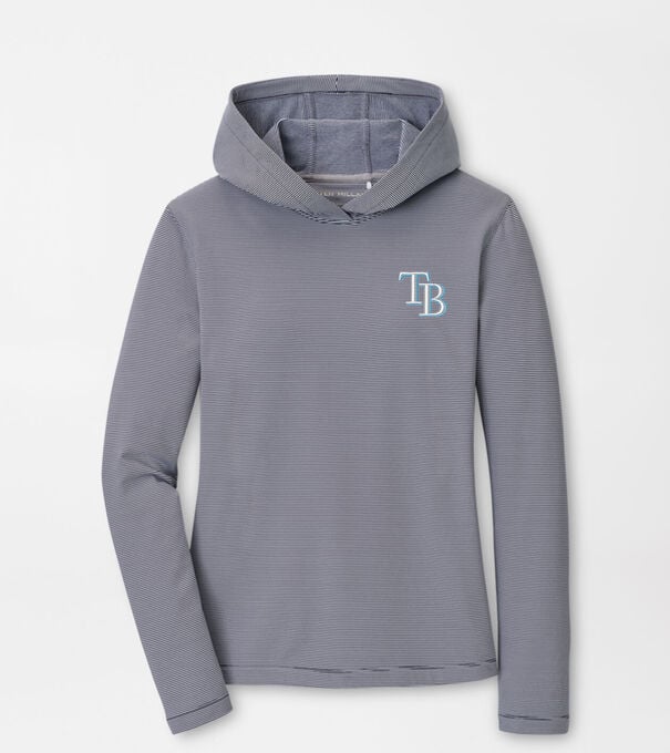 Tampa Bay Rays Women's Pine Sugar Stripe Performance Hoodie
