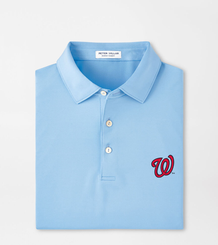 Washington Nationals Solid Performance Jersey Polo image number 1