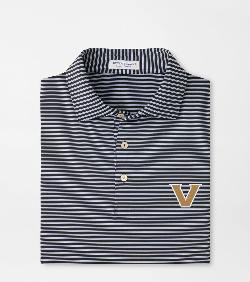 Vanderbilt Tiebreaker Performance Jersey Stripe Polo image number 1