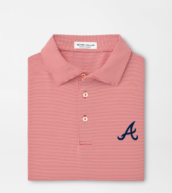 Atlanta Braves Jubilee Stripe Performance Polo