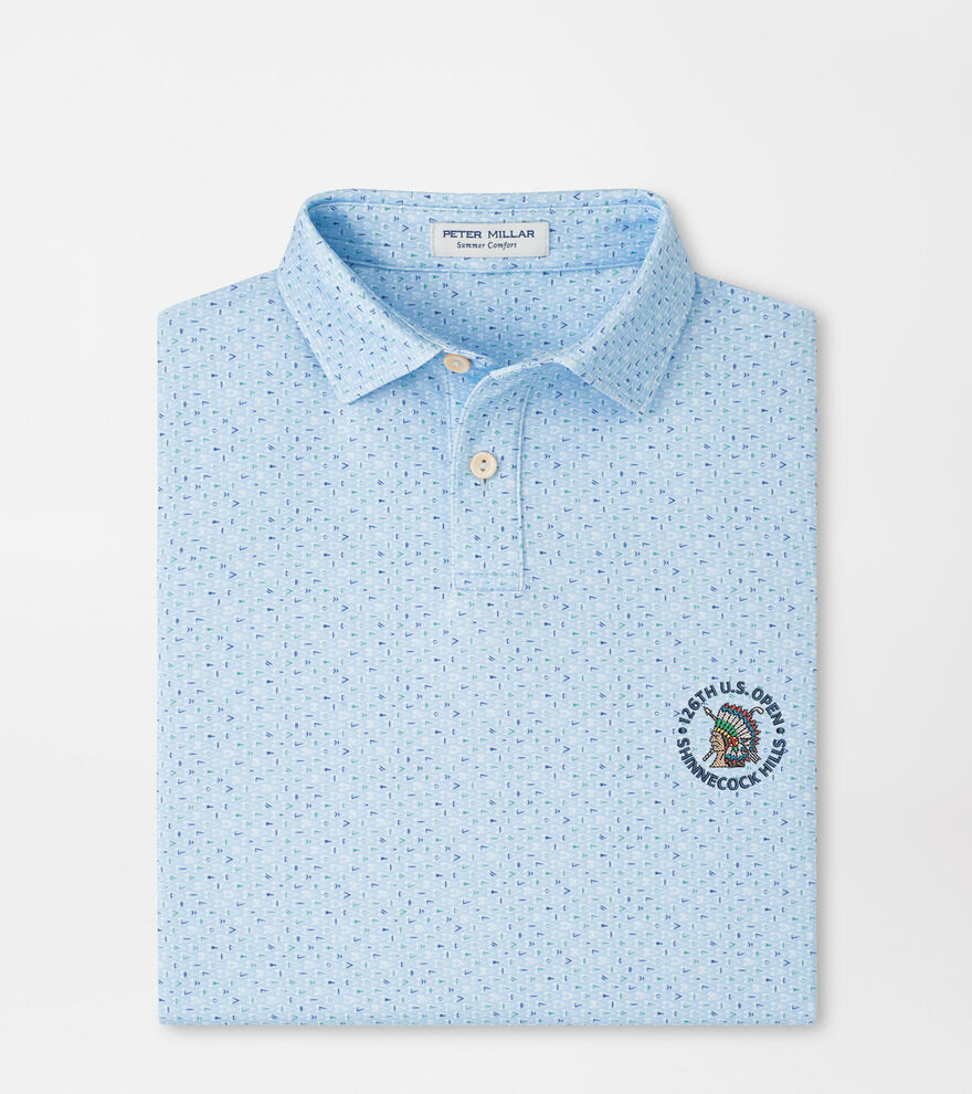 126th U.S. Open Pennants Youth Performance Jersey Polo image number 1