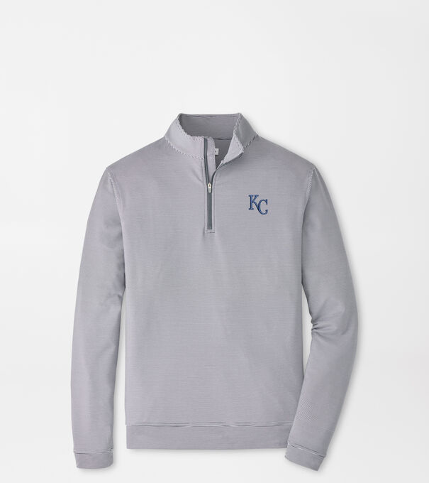Kansas City Royals Perth Sugar Stripe Performance Quarter-Zip
