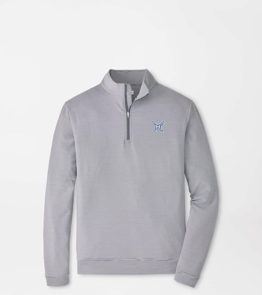 Hampton University Perth Sugar Stripe Performance Quarter-Zip