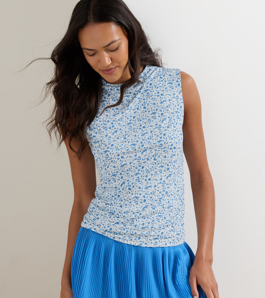 Rachel Vino Flora Ruched Sleeveless Top image number 2