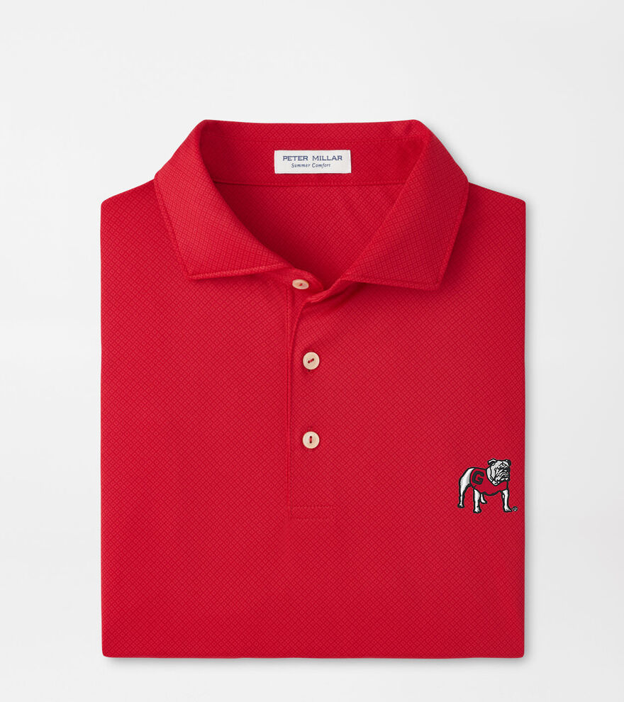 Georgia Standing Bulldog Hugo Performance Jersey Polo