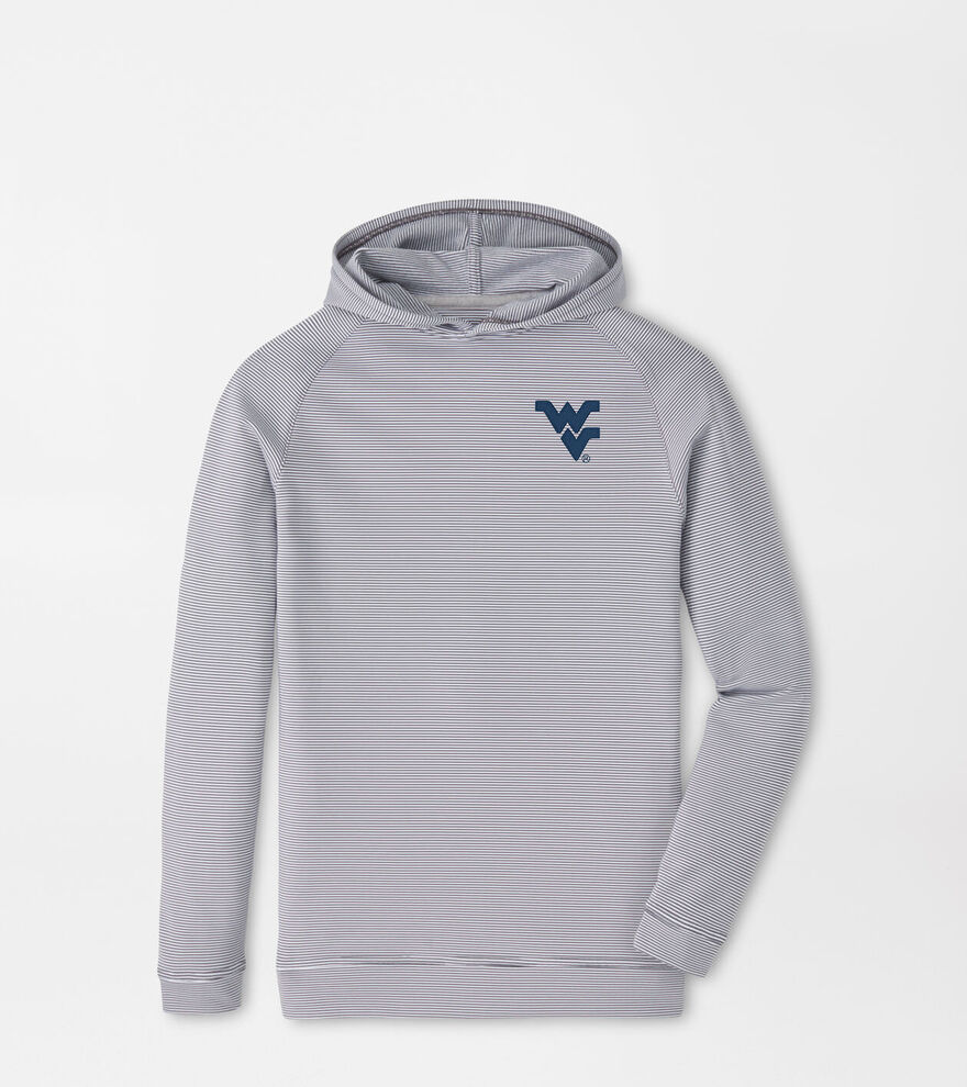 West Virginia Pine Youth Sugar Stripe Performance Hoodie image number 1