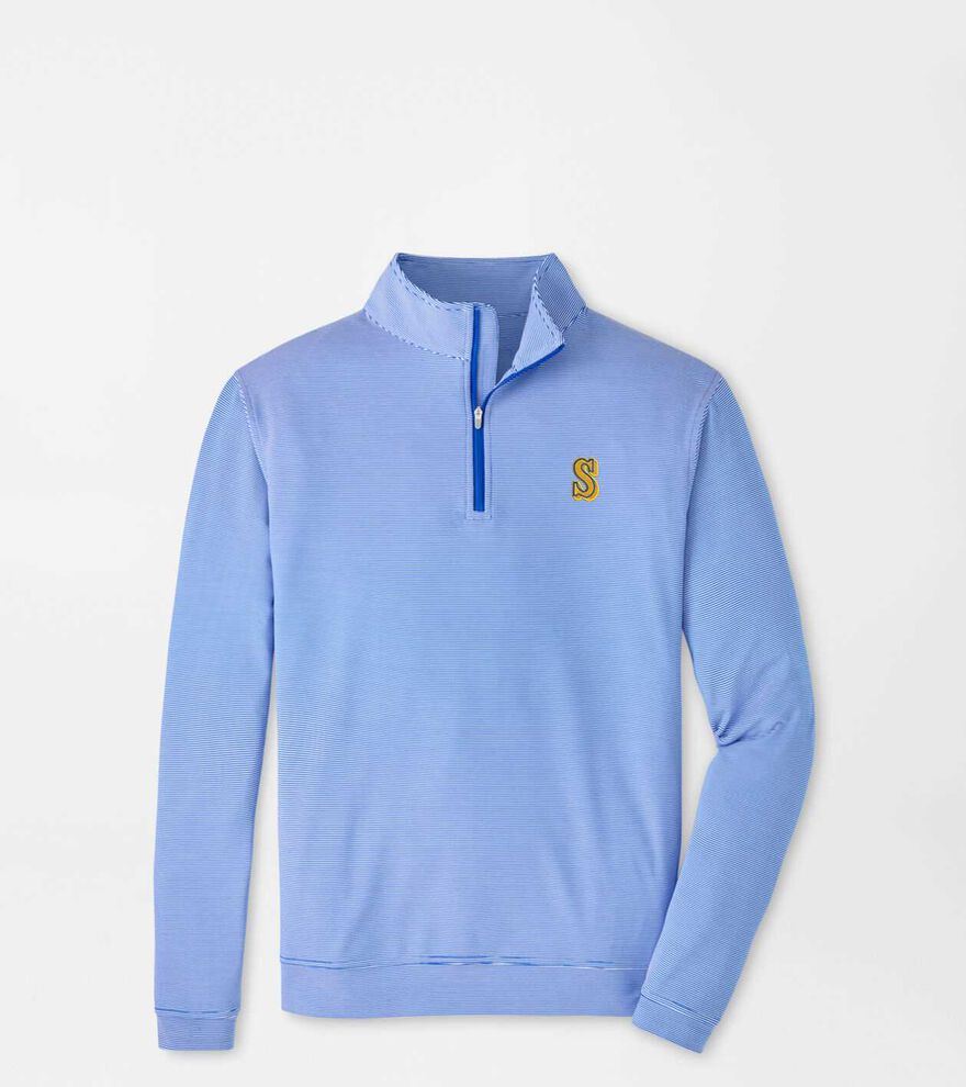 Cooperstown Seattle Mariners Perth Sugar Stripe Performance Quarter-Zip