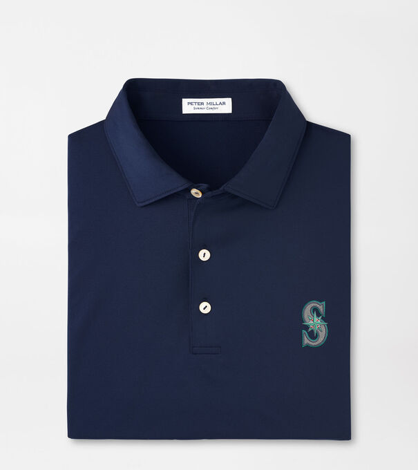 Seattle Mariners Solid Performance Jersey Polo