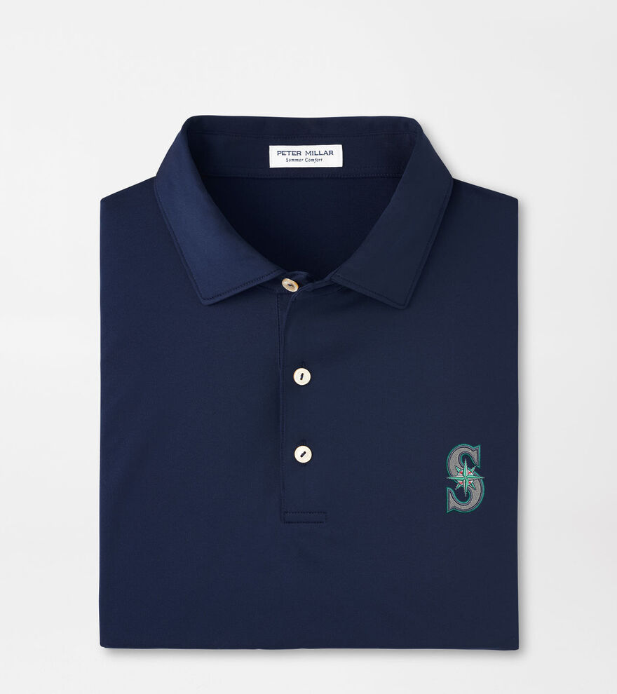 Seattle Mariners Solid Performance Jersey Polo image number 1