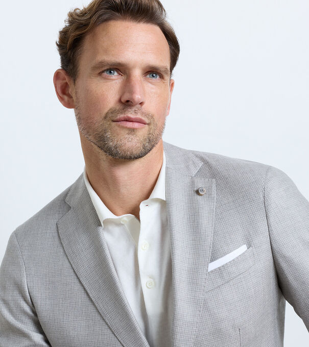 Solid Oxford Pocket Square - Alternate Image 1