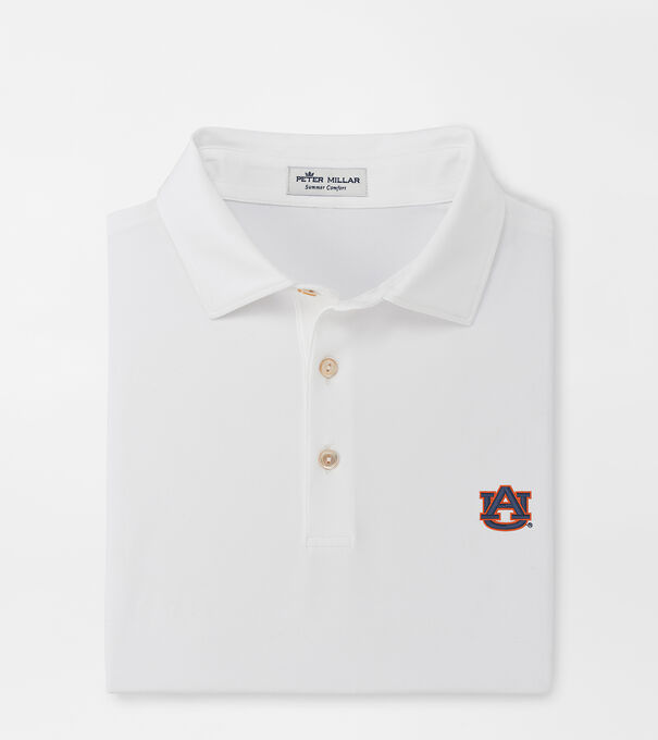 Auburn Solid Performance Jersey Polo (Sean Self Collar)