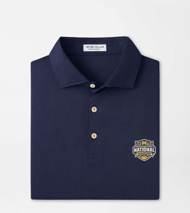 Michigan National Champion Hugo Performance Jersey Polo