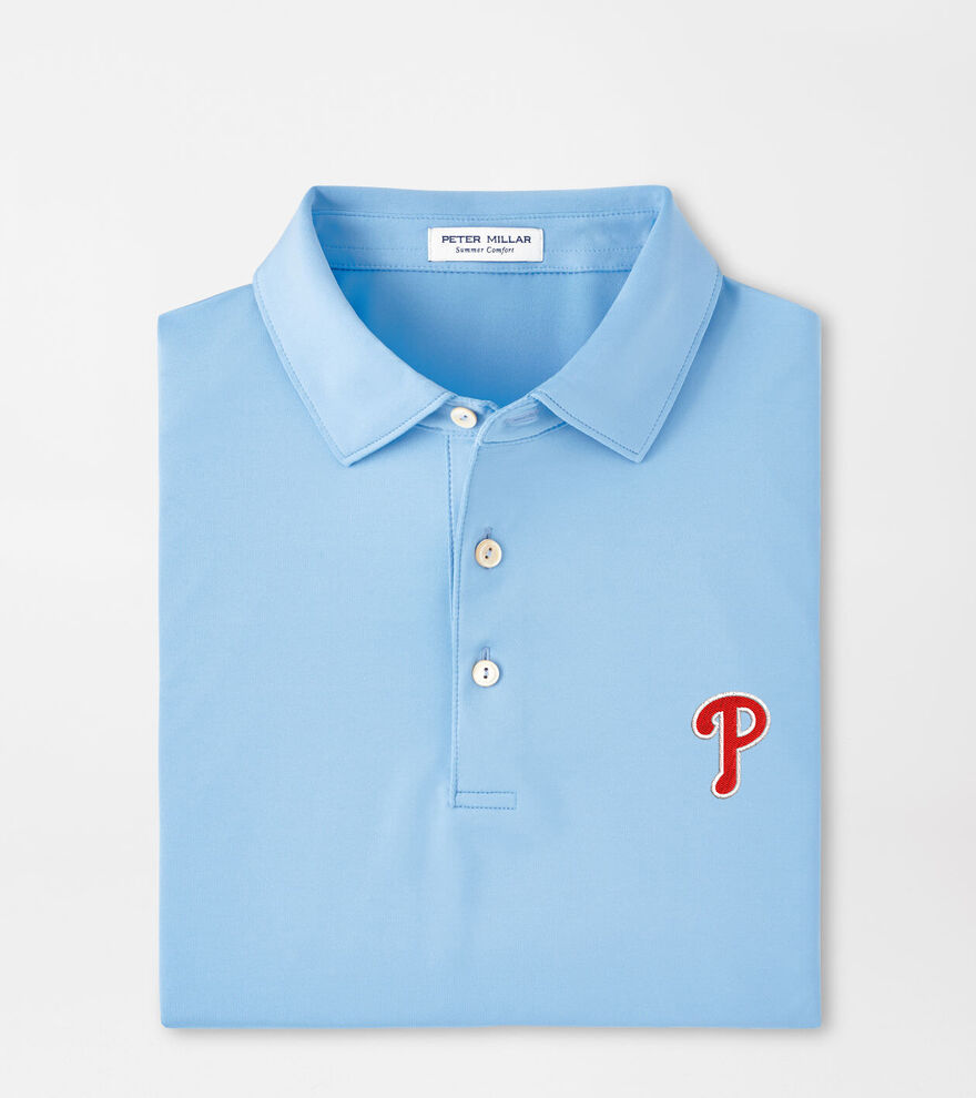 Philadelphia Phillies Solid Performance Jersey Polo image number 1