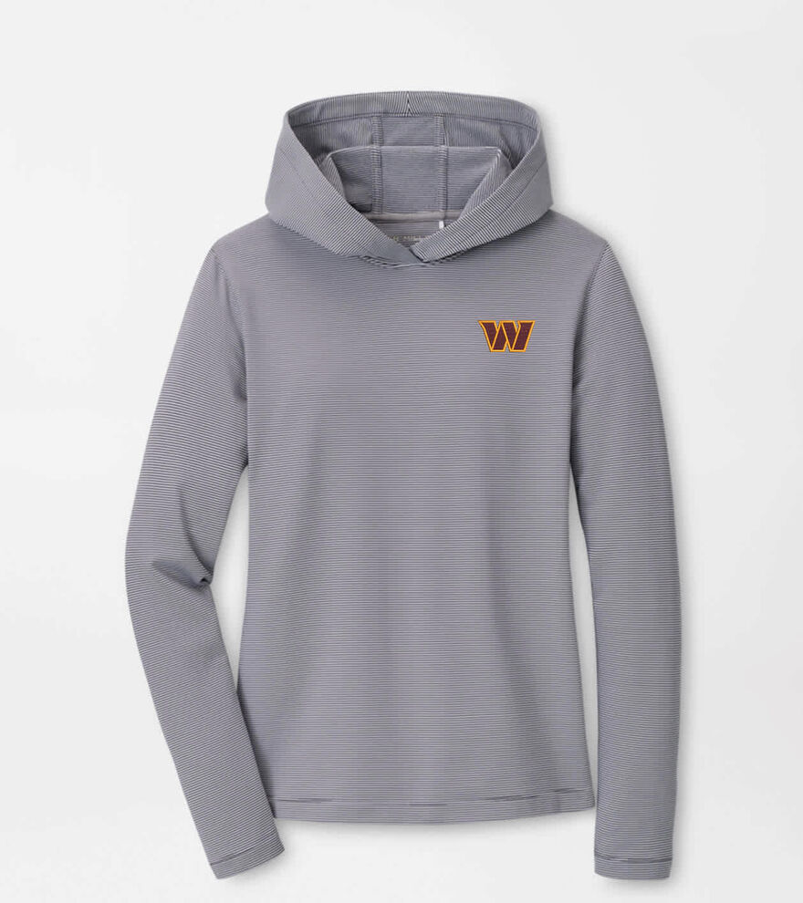 Washington Commanders Women's Pine Sugar Stripe Performance Hoodie image number 1