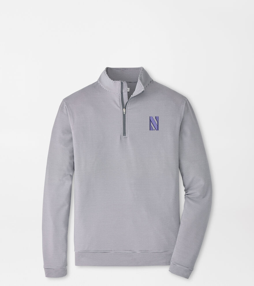 Northwestern Perth Sugar Stripe Performance Quarter-Zip image number 1