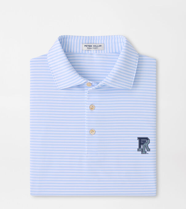 Rhode Island Tiebreaker Performance Jersey Stripe Polo