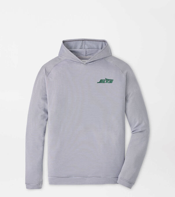 New York Jets Pine Sugar Stripe Performance Hoodie