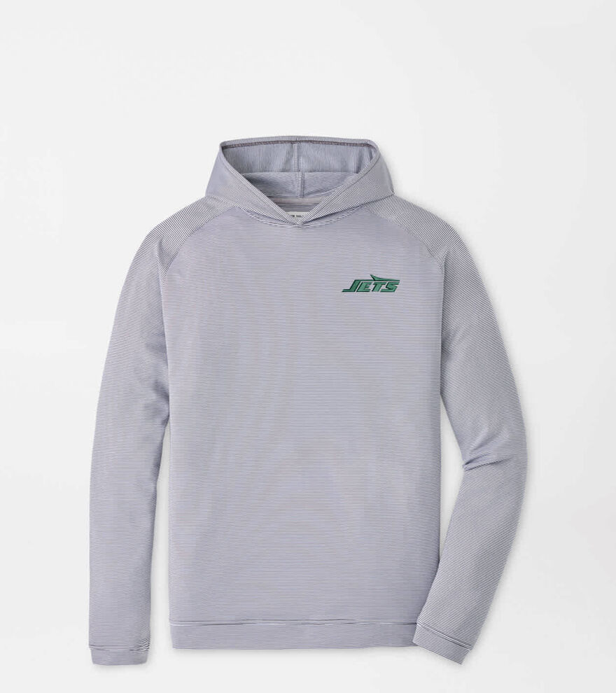 New York Jets Pine Sugar Stripe Performance Hoodie image number 1