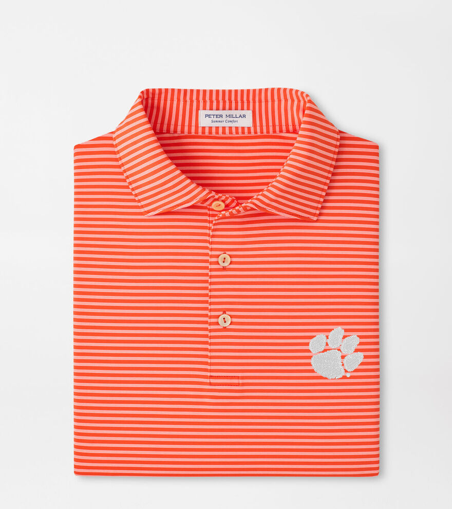 Clemson Tiebreaker Performance Jersey Stripe Polo image number 1