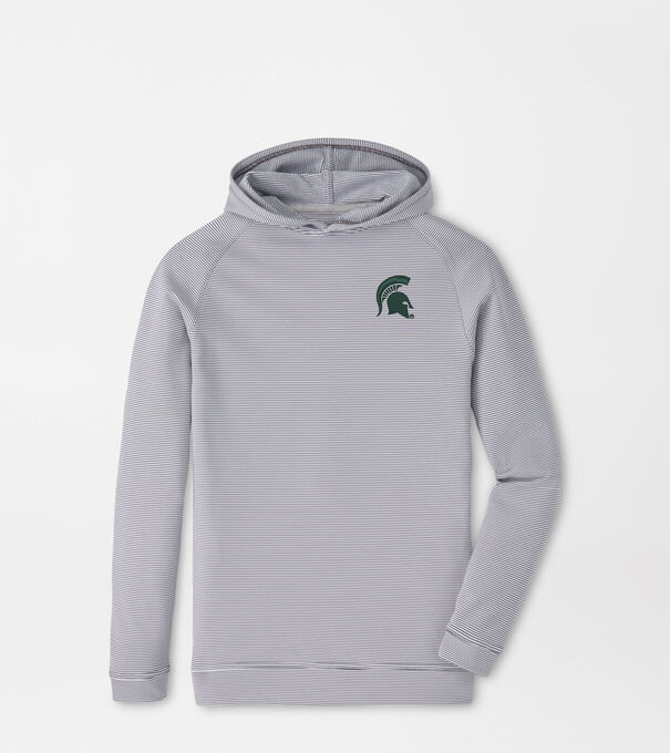 Michigan State Spartans Pine Youth Sugar Stripe Performance Hoodie