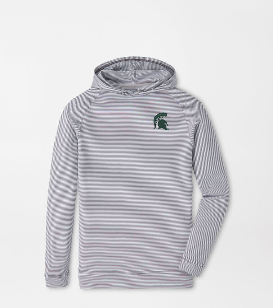 Michigan State Spartans Pine Youth Sugar Stripe Performance Hoodie image number 1