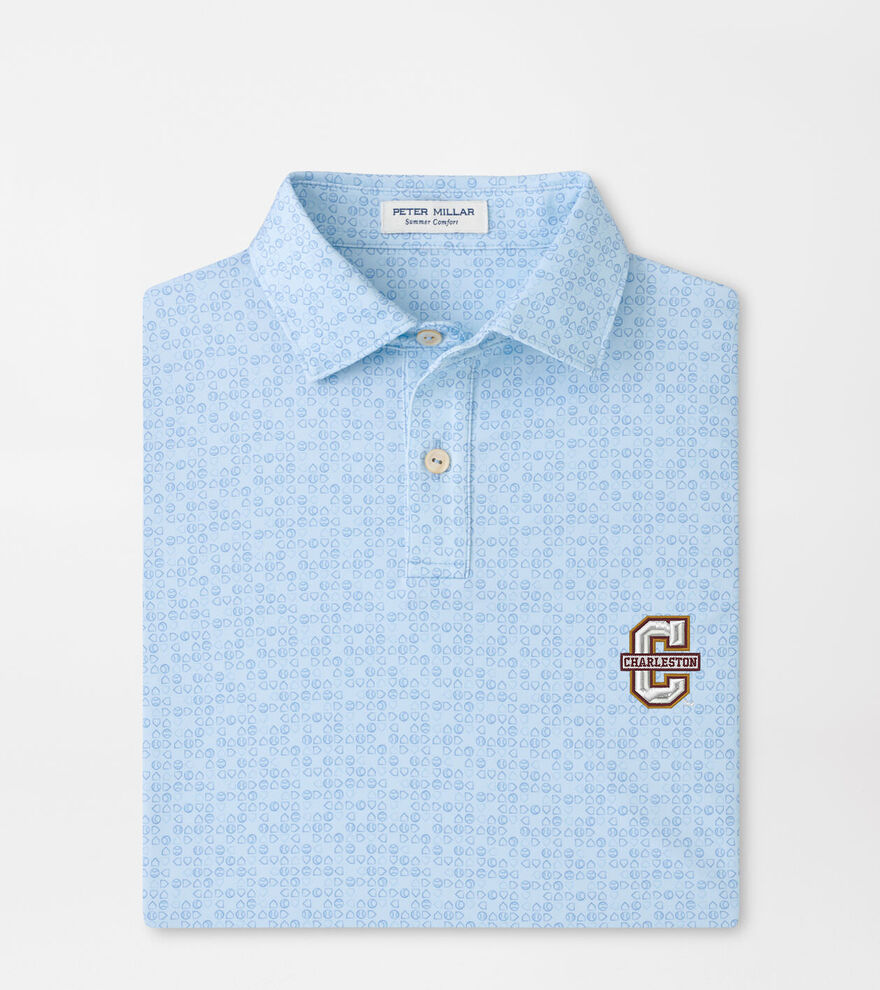 College of Charleston Bases Loaded Youth Performance Jersey Polo image number 1