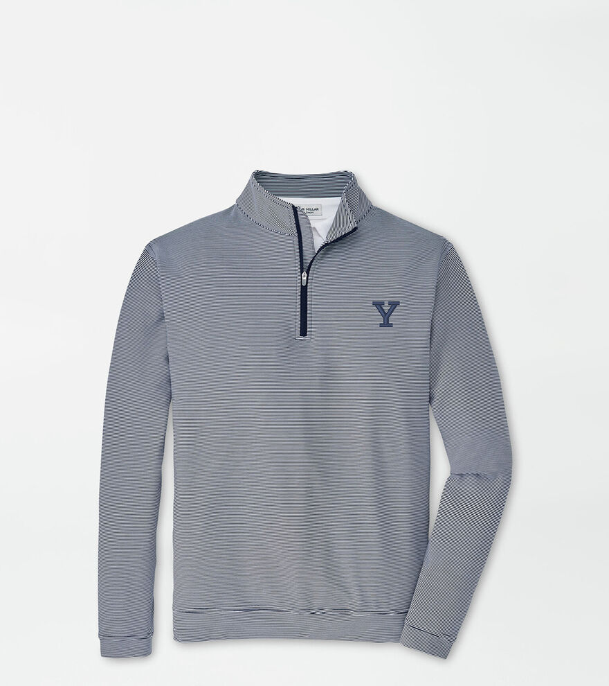 Yale Perth Sugar Stripe Performance Quarter-Zip image number 1