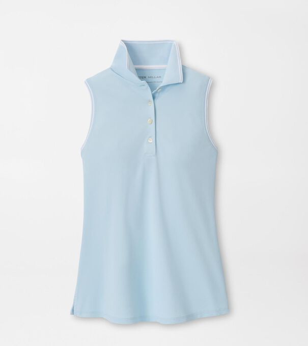 Canterbury Tipped Sport Mesh Sleeveless Polo