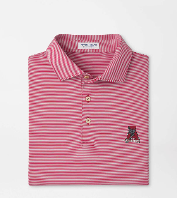 Alabama Vault Jubilee Stripe Performance Polo
